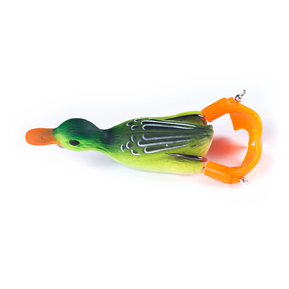 12g 8.5cm Duck Fishing Lure Ducking Fishing Frog Lure Artificial Bait Duckling 3D Eyes Fishing Baits Bass Carp Pike Fishing