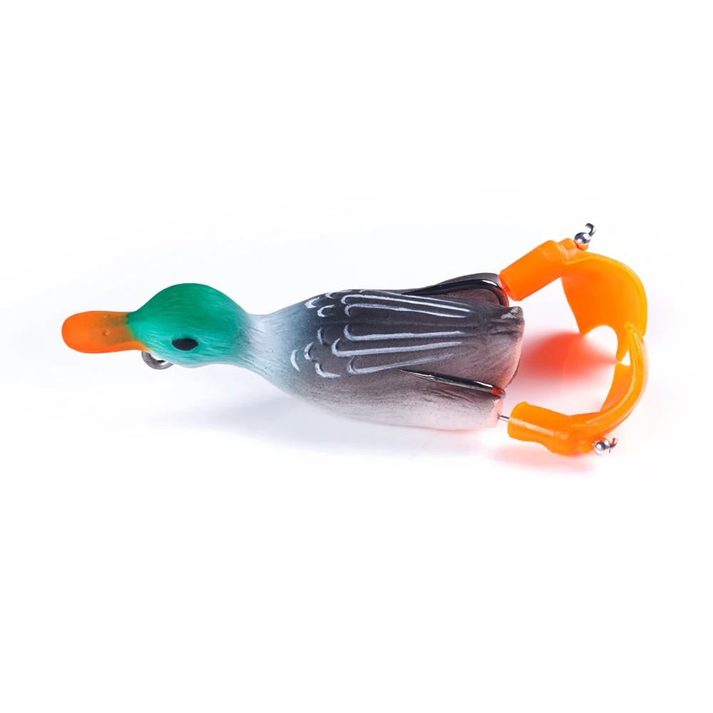 12g 8.5cm Duck Fishing Lure Ducking Fishing Frog Lure Artificial Bait Duckling 3D Eyes Fishing Baits Bass Carp Pike Fishing