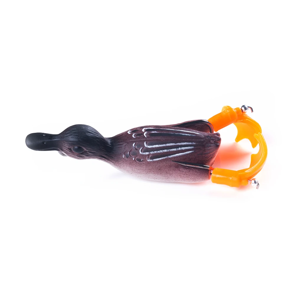 12g 8.5cm Duck Fishing Lure Ducking Fishing Frog Lure Artificial Bait Duckling 3D Eyes Fishing Baits Bass Carp Pike Fishing