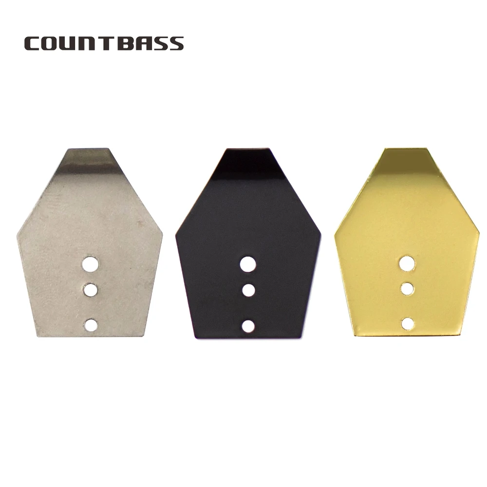 COUNTBASS 50pcs Stainless Steel/Black/Gold Swim Jig Blades, Chatterbait Blades, Shakee Blades,Swim Jig Dancer