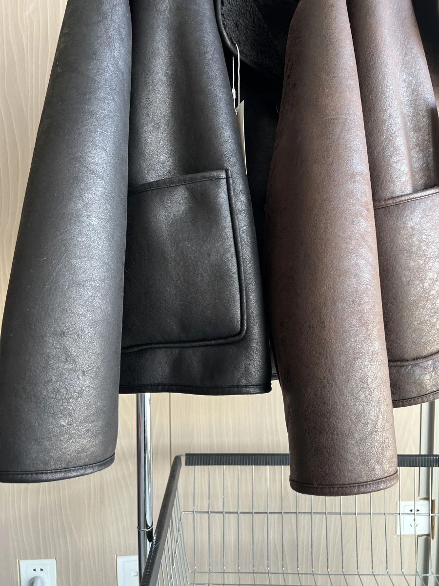 ETJ 2025 Fall/Winter New Arrival Women's ZW Series Double-Sided Collar Oversized Long-Sleeve Jacket Warm Coat 3548246