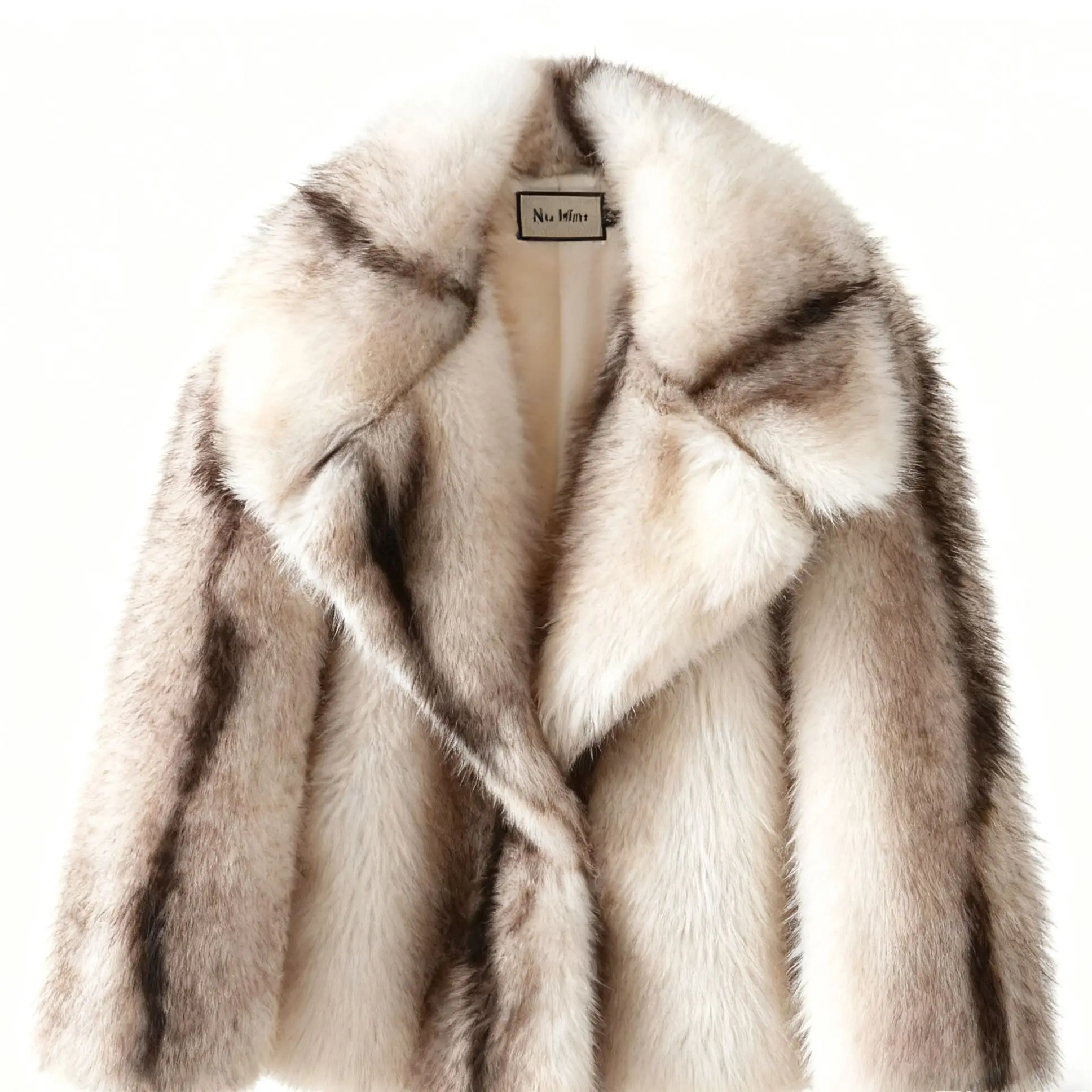 PUAL Luxury Brand Fashion Women Yellow Striped Faux Fur Jacket Coat Chic Girls 2025 Winter Oversized Warm Outerwear Overcoat