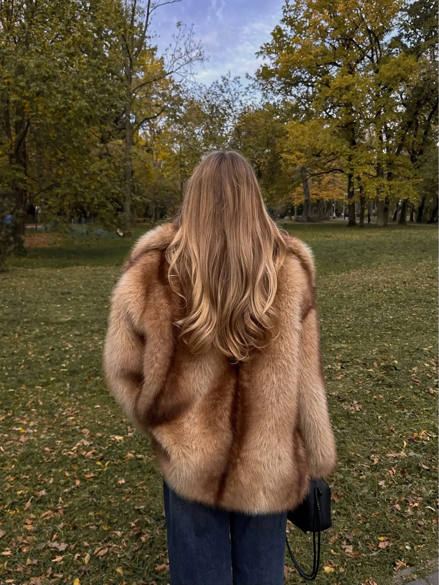PUAL Luxury Brand Fashion Women Yellow Striped Faux Fur Jacket Coat Chic Girls 2025 Winter Oversized Warm Outerwear Overcoat
