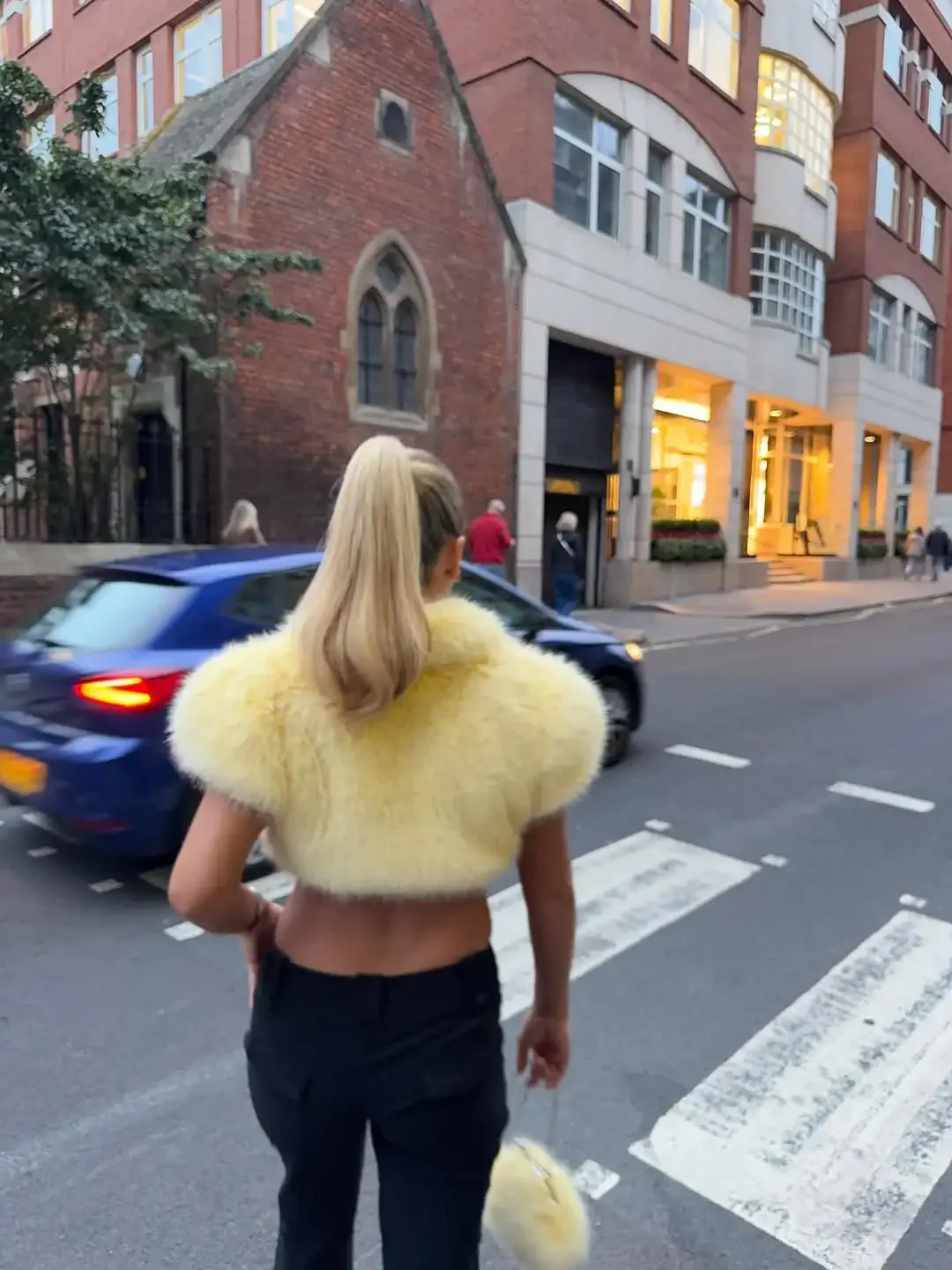 Chic Fluffy Women Fake Fur Jacket Lapel Collar Short Sleeve Lace Up Buckles Cardigan Tops Casual Warm Street Daily Winter Vests