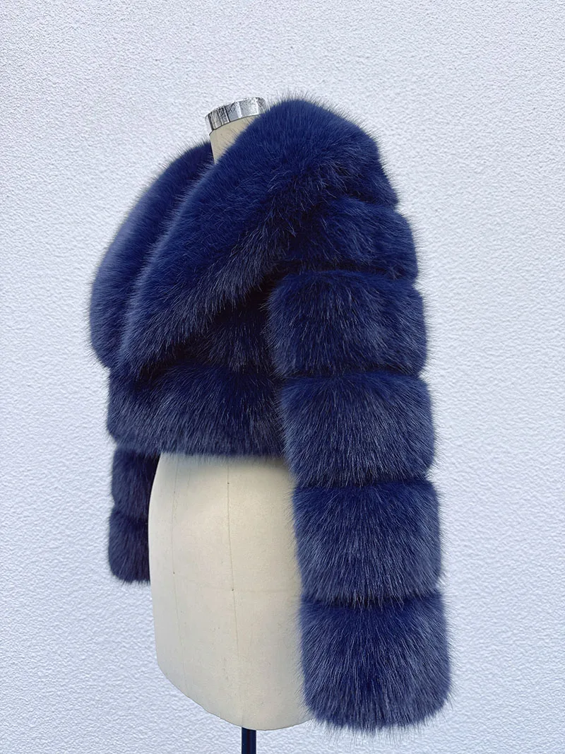 ZADORIN Trend Fur Top New Cropped Faux Fur Coat Woman Clothing Furry Faux Fur Jacket Winter Coats for Woman Outerwears Top Mujer