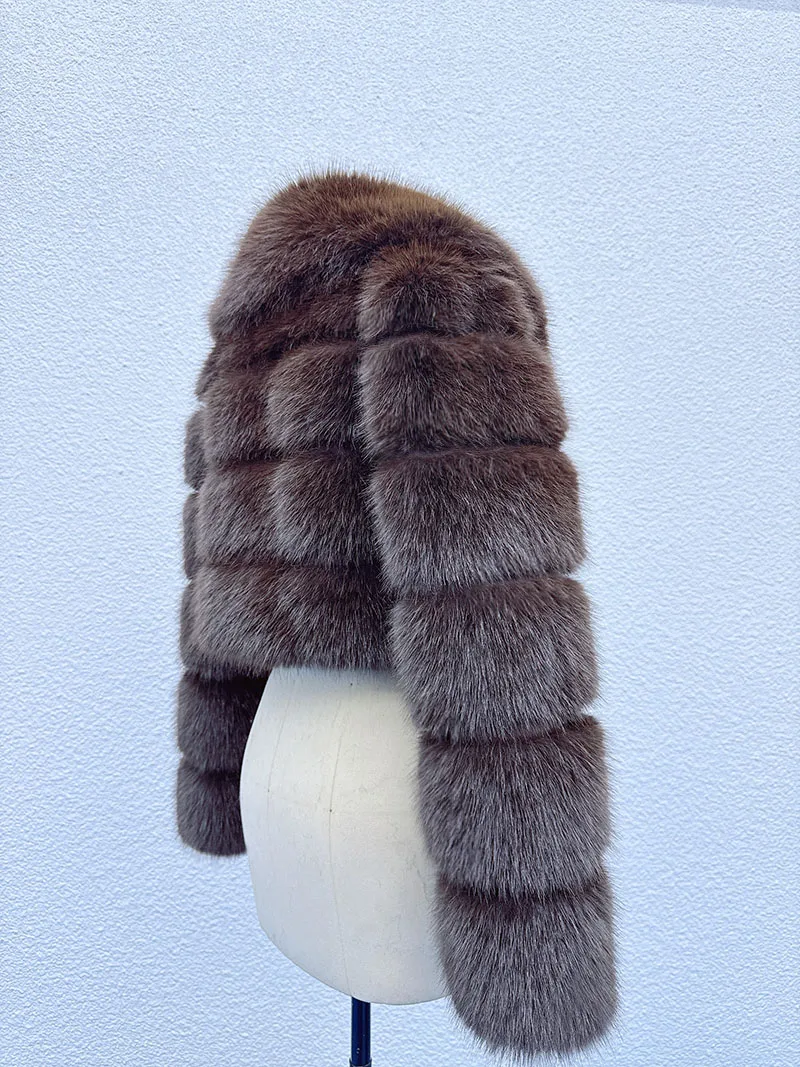 ZADORIN Trend Fur Top New Cropped Faux Fur Coat Woman Clothing Furry Faux Fur Jacket Winter Coats for Woman Outerwears Top Mujer