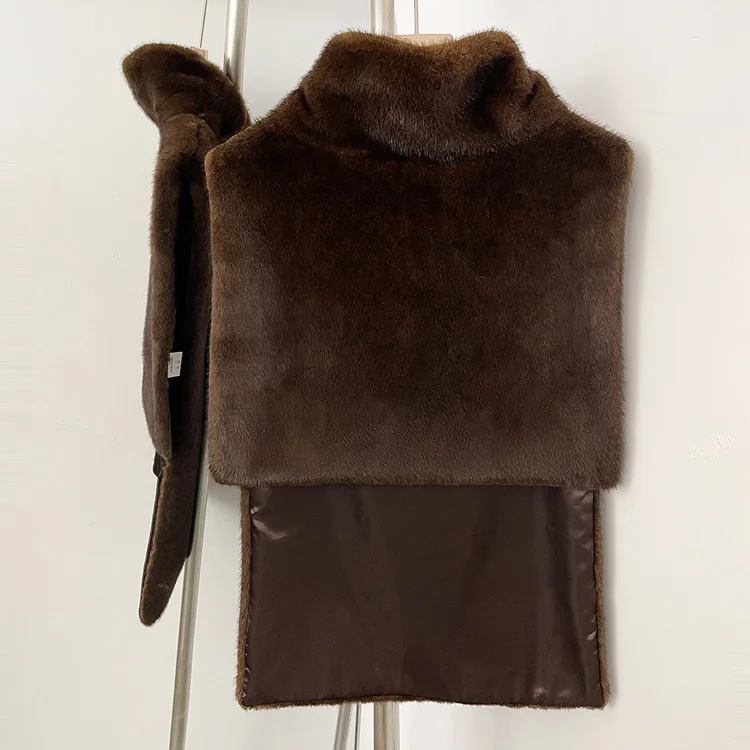 Mumaroho 2026 Winter Spring Women Faux Fur Sable Vest Crop Top Solid Turtleneck Eco Mink Faux Fur Tank Tops Pullover Jacket