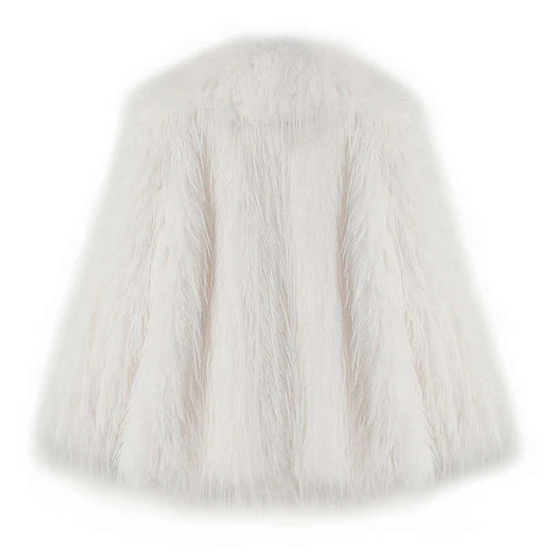 Neo Mint 2024 Winter Furry Faux Fur Coat Long Women Luxury Brand Tassels Fluffy Fur Jacket Female Streetwear Super Warm Overcoat