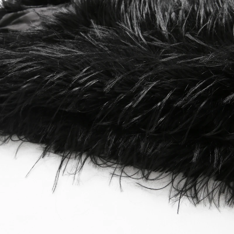 Neo Mint 2024 Winter Furry Faux Fur Coat Long Women Luxury Brand Tassels Fluffy Fur Jacket Female Streetwear Super Warm Overcoat