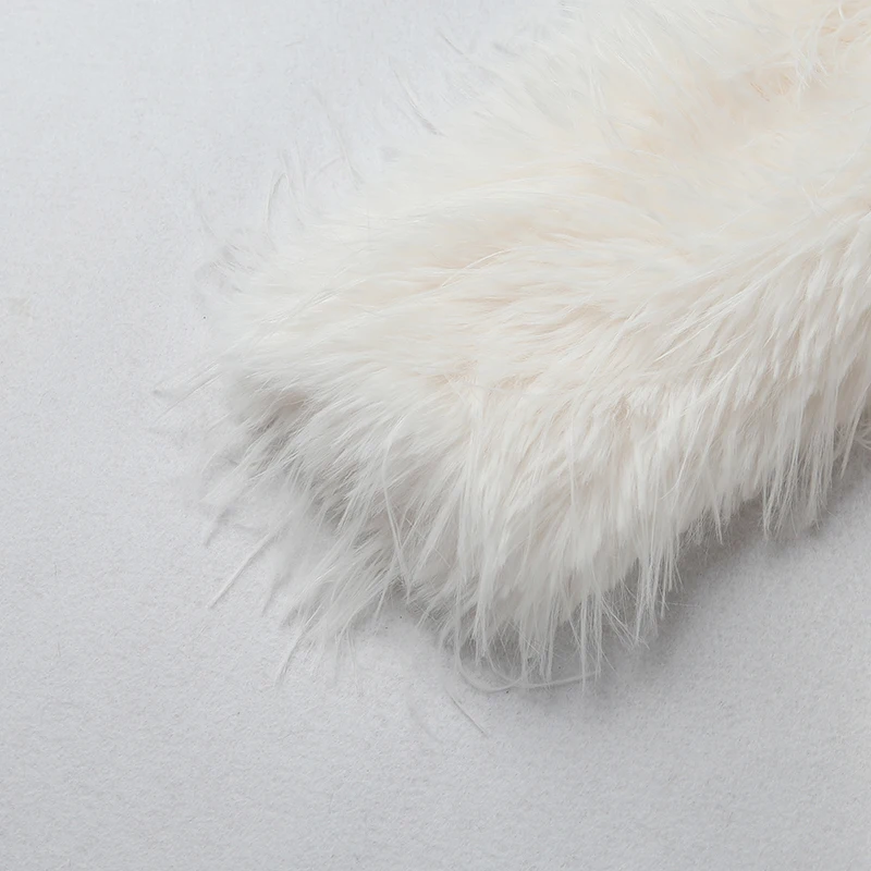 Neo Mint 2024 Winter Furry Faux Fur Coat Long Women Luxury Brand Tassels Fluffy Fur Jacket Female Streetwear Super Warm Overcoat