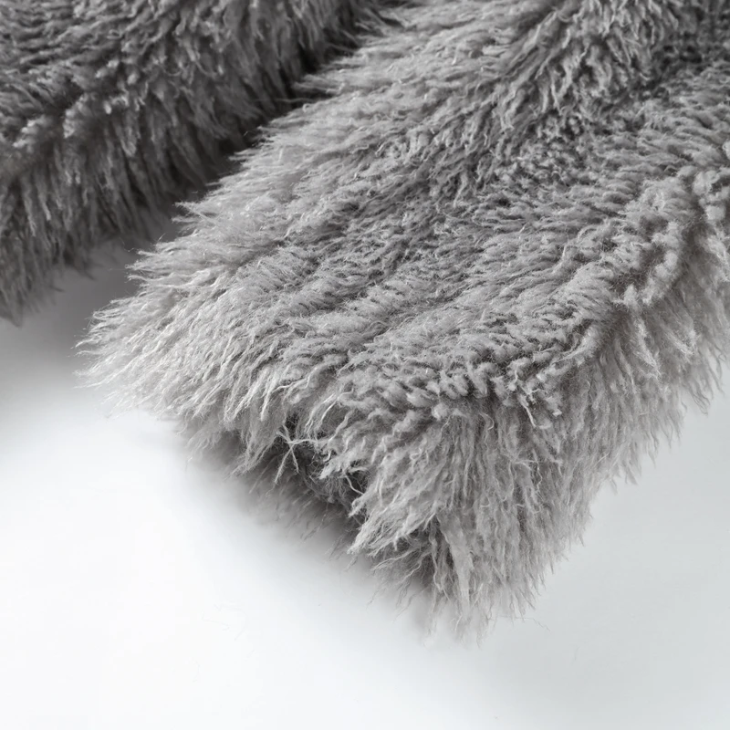 Winter Faux Fur Long Coat Women Vintage Full Sleeve Pocket Lapel Thicken Warm Outwear Female 2026 Fashion Urban Streetwear Lady