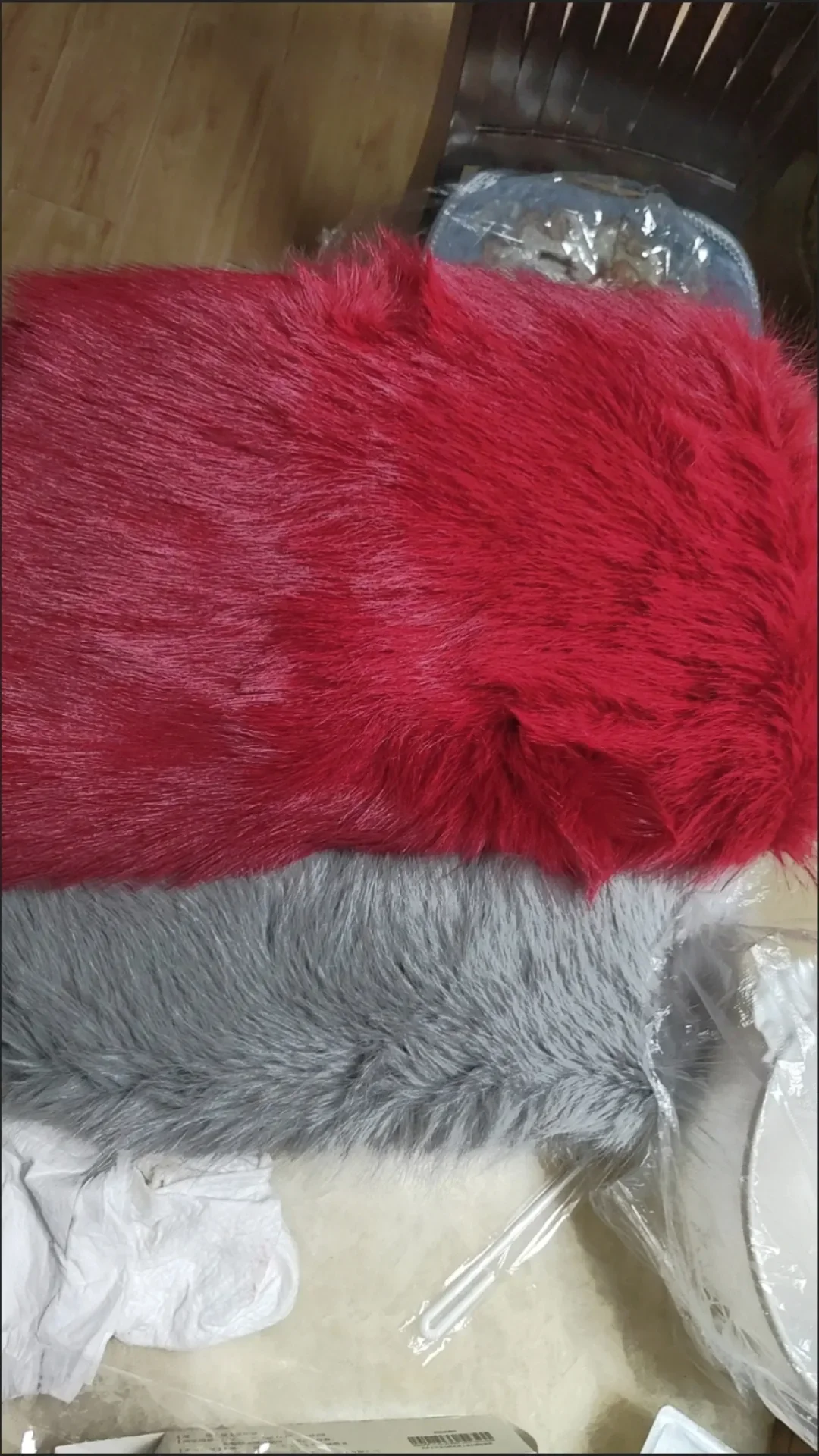 New Autumn Women Open Stitch Solid Color Shawls with Faux Fur Flocking Short Cape Female Winter Pashmina Wraps