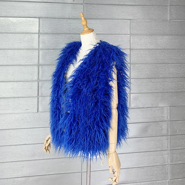 LANMREM 2026 Autumn Winter Eco-Friendly Fur Women's Vest Artificial Fur Lamb Wool Warm Sleeveless Coat Fashion Clothing 2DB4926