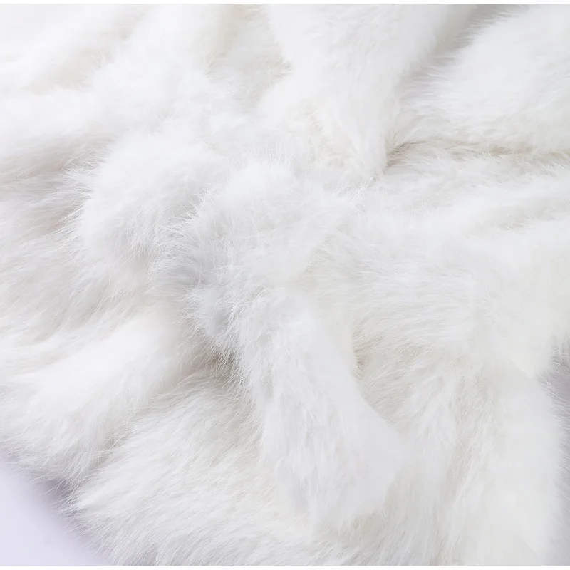 Thick Warm Faux Fur Coat for Women With Belt Turn Down Collar Fur Parkas 2025 New Winter Short Loose Fluffy Outerwear