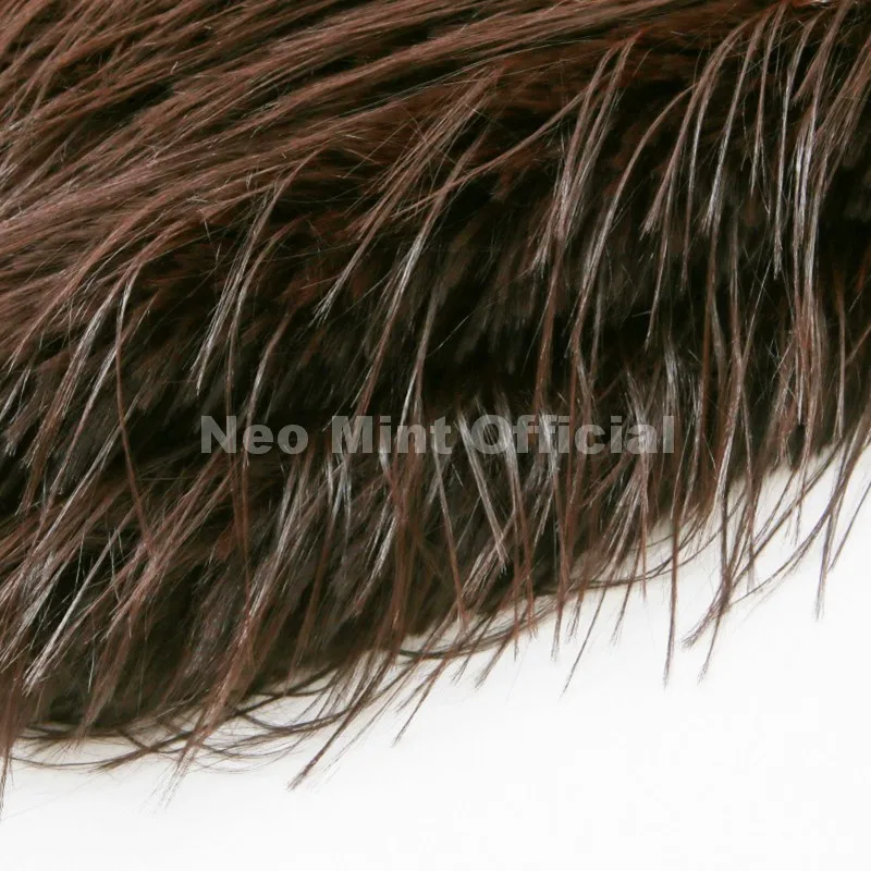 Neo Mint Ins Brand Fashion 2025 Winter Chocolate Brown Oversized Faux Fur Coat Women Fluffy Tassles Jacket Thick Chunky Overcoat
