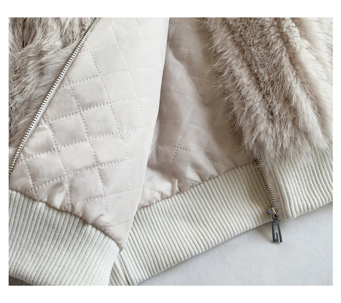 Mauroicardi Spring Winter Hairy Shaggy Soft Thick Warm Faux Fur Coat Women with Hood Fluffy Jacket Fake 2 Piece Clothes 2024