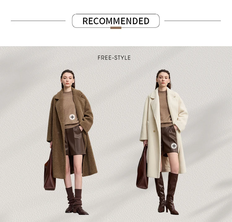 Amii Fur Coat 2025 Winter New Minimalist Double Breasted Women's Fur Coat Loose Warm Elegance Versatile Fur Jacket Long 12524034