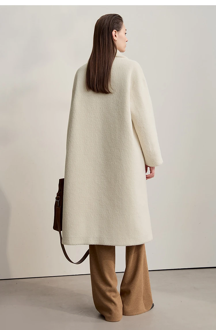 Amii Fur Coat 2025 Winter New Minimalist Double Breasted Women's Fur Coat Loose Warm Elegance Versatile Fur Jacket Long 12524034