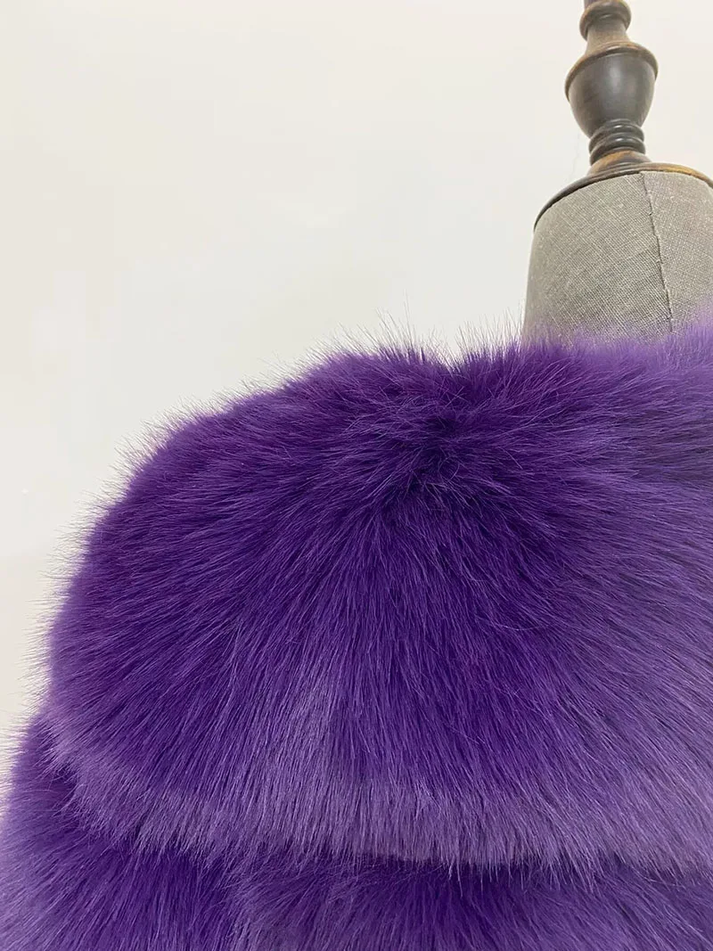 ZADORIN Long Sleeve Faux Fox Fur Coat Women Winter Fashion Thick Warm Fur Coats Outerwear Fake Fur Jacket Woman Clothing