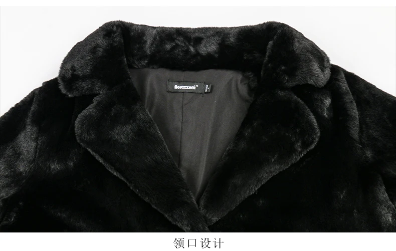 Nerazzurri Winter Clothes Women 2022 Long Thick Warm Soft Colored Fluffy Big Size Faux Rex Rabbit Fur Coat Women Lapel 4xl 5xl