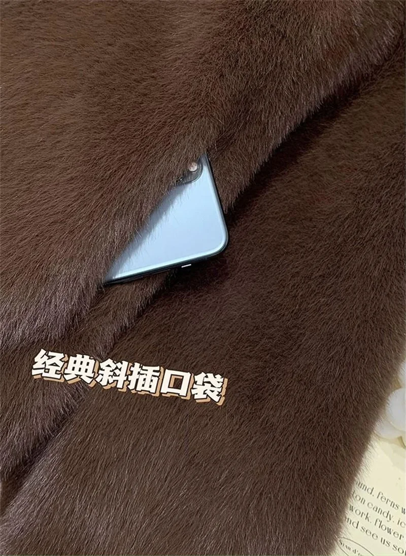 New 2027Fur Jacket Fashion Short Mink Coat High-Quality Mink Fur Coat Women Autumn Winter Temperament Mao Mao Outwear Ladies Top