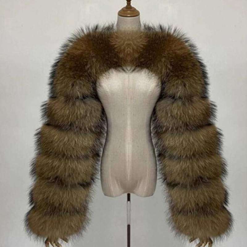 2023 Winter Warm Clothes Pink Black Faux Fur Coat Fluffy Jacket Women Cropped Tops Long Sleeves Winter White Coat Wholesale
