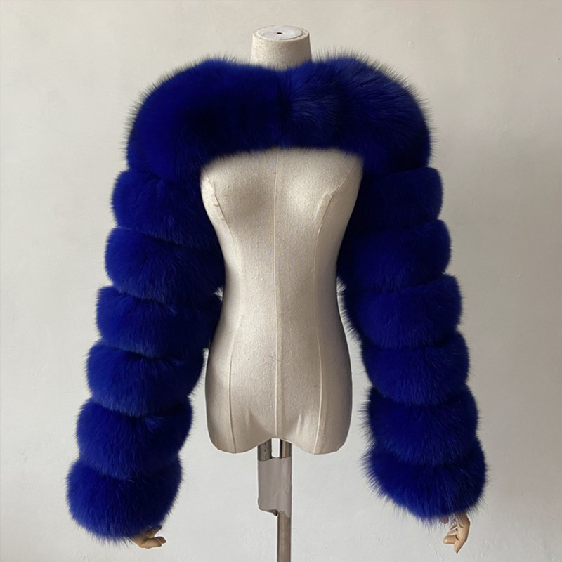 2023 Winter Warm Clothes Pink Black Faux Fur Coat Fluffy Jacket Women Cropped Tops Long Sleeves Winter White Coat Wholesale