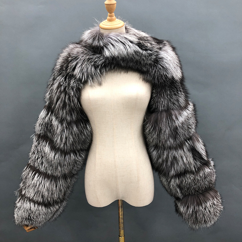 2023 Winter Warm Clothes Pink Black Faux Fur Coat Fluffy Jacket Women Cropped Tops Long Sleeves Winter White Coat Wholesale