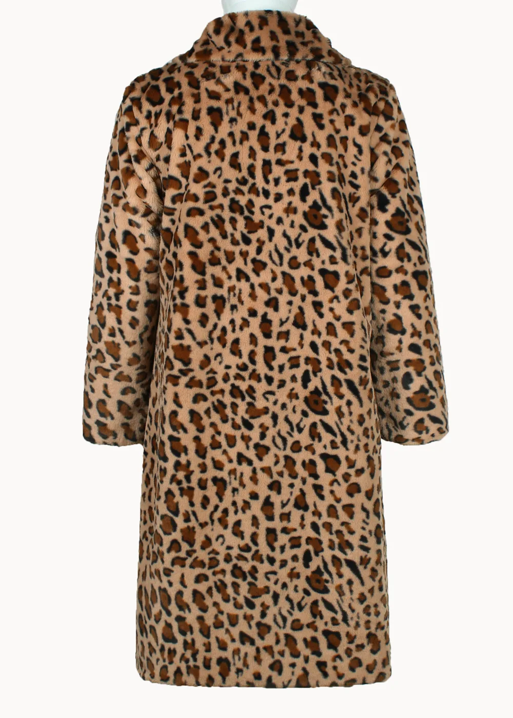 Autumn and Winter New Men's Square Collar Imitation Fur Long Coat Coat Men's Zebra Pattern