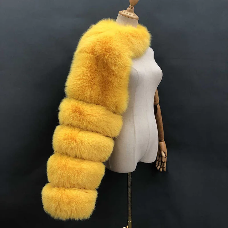 KUCLUT 2025 New Autumn Winter Spliced Contrast Color Faux Fur Coat For Women High Quality Long Sleeve Shawl Jacket Female 1A1142