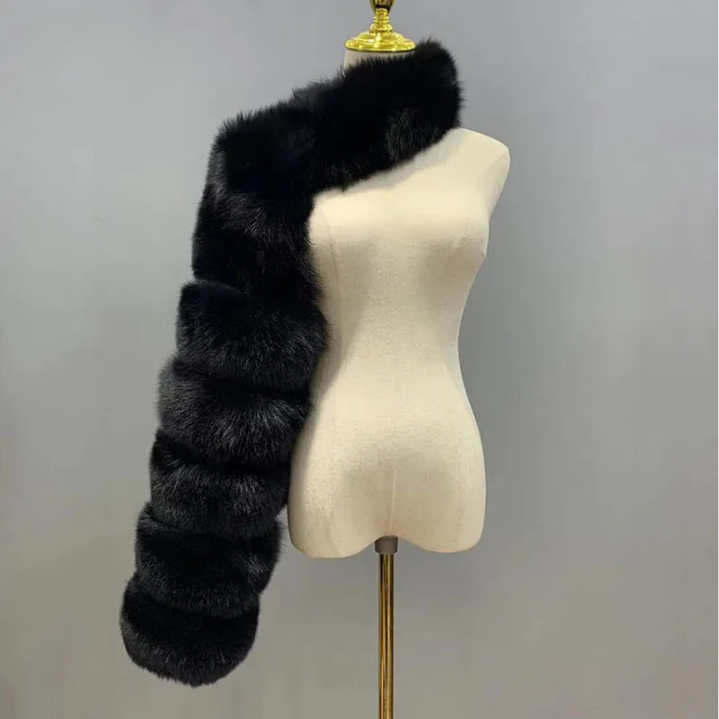 KUCLUT 2025 New Autumn Winter Spliced Contrast Color Faux Fur Coat For Women High Quality Long Sleeve Shawl Jacket Female 1A1142