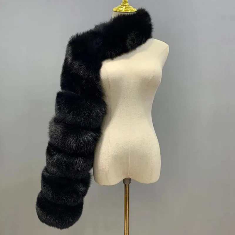 KUCLUT 2025 New Autumn Winter Spliced Contrast Color Faux Fur Coat For Women High Quality Long Sleeve Shawl Jacket Female 1A1142