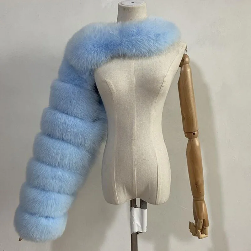 KUCLUT 2025 New Autumn Winter Spliced Contrast Color Faux Fur Coat For Women High Quality Long Sleeve Shawl Jacket Female 1A1142
