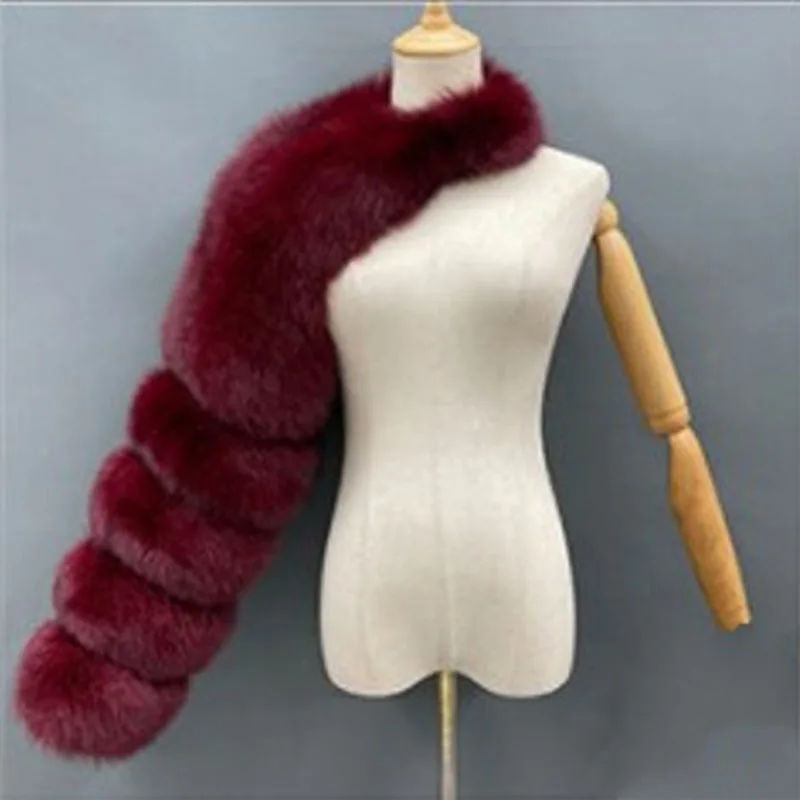 KUCLUT 2025 New Autumn Winter Spliced Contrast Color Faux Fur Coat For Women High Quality Long Sleeve Shawl Jacket Female 1A1142