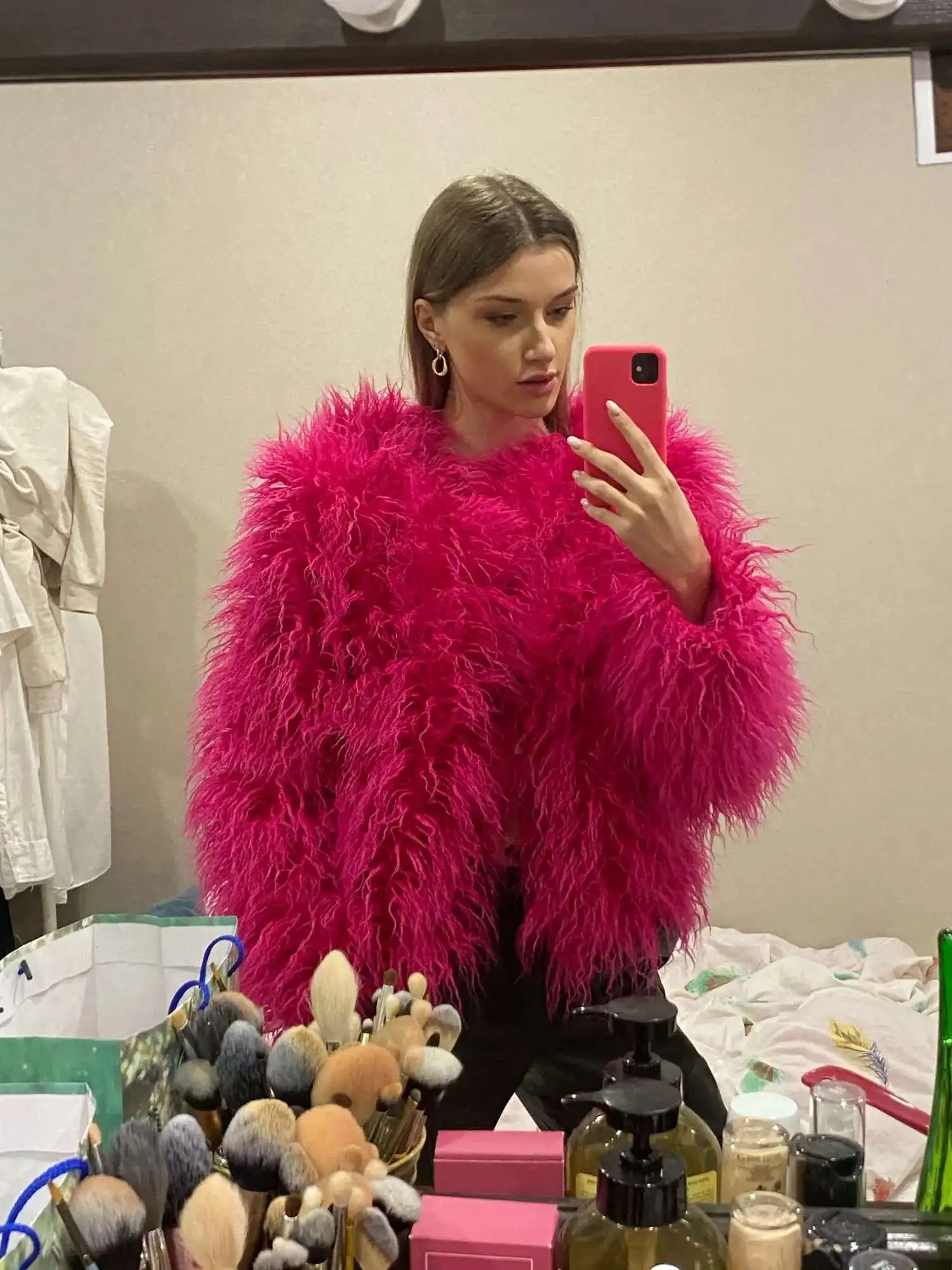 34 Colors 3XL Fur Coats Women Autumn Winter Top Fashion Faux Fur Coat Elegant Thick Warm Faux Fur Jackets For Women 2025 Top MA7