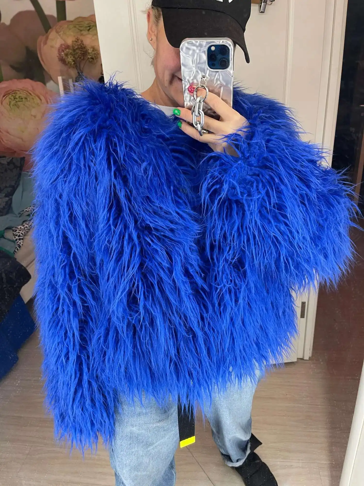 34 Colors 3XL Fur Coats Women Autumn Winter Top Fashion Faux Fur Coat Elegant Thick Warm Faux Fur Jackets For Women 2025 Top MA7