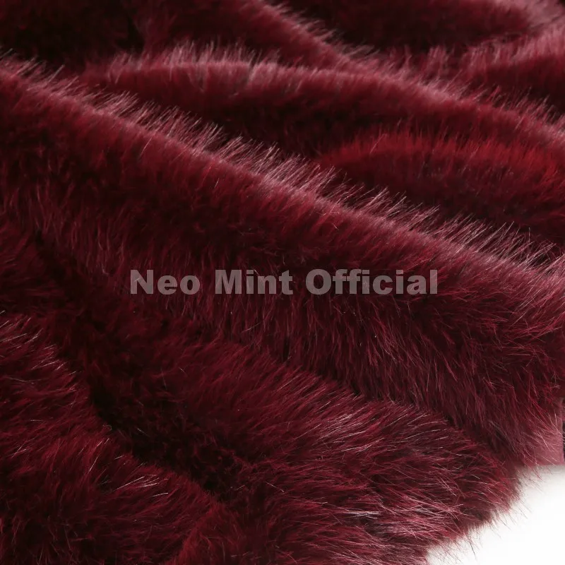 Neo Mint 2025 Winter Hot Brown Belted Faux Fur Coat Women Thick Warm Long Fox Fur Jacket Chic Brand Fashion Girls Furry Overcoat