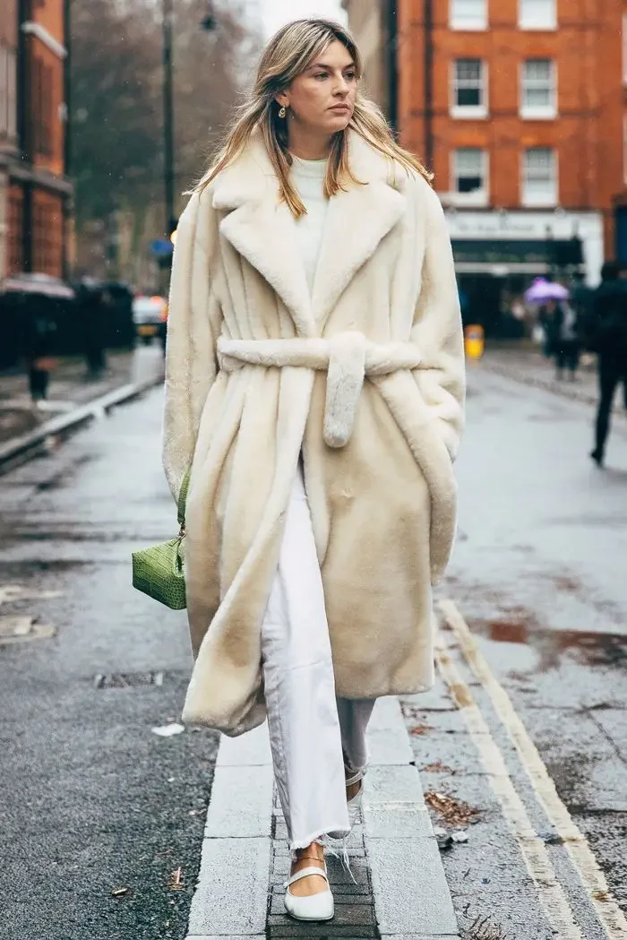 2026 Faux Fur Maxi Jacket Women Thick Belt Autumn Winter Coat Long Warm Luxury Belt Fur Black Parkas Bontjas Furry Outerwear