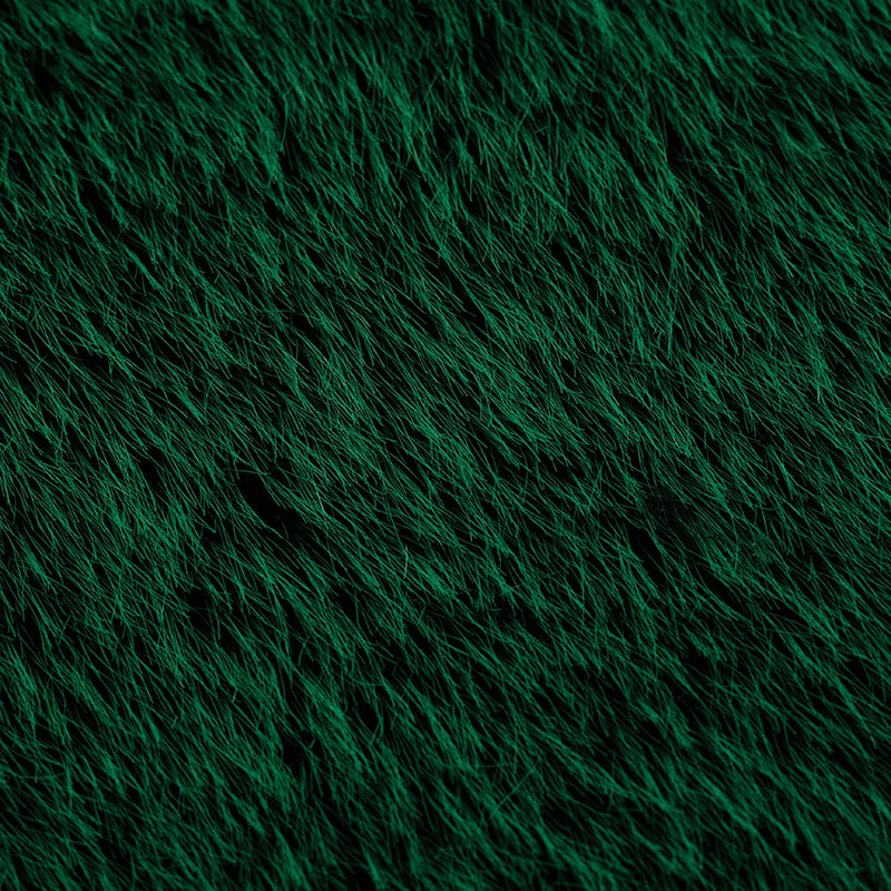 FAGADOER Winter New Fashion Fur Patchwork Bodycon Jacket Woman Green High Neck Sleeveless Crop Top Female Streetwear Clothing