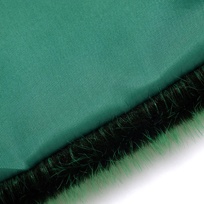 FAGADOER Winter New Fashion Fur Patchwork Bodycon Jacket Woman Green High Neck Sleeveless Crop Top Female Streetwear Clothing