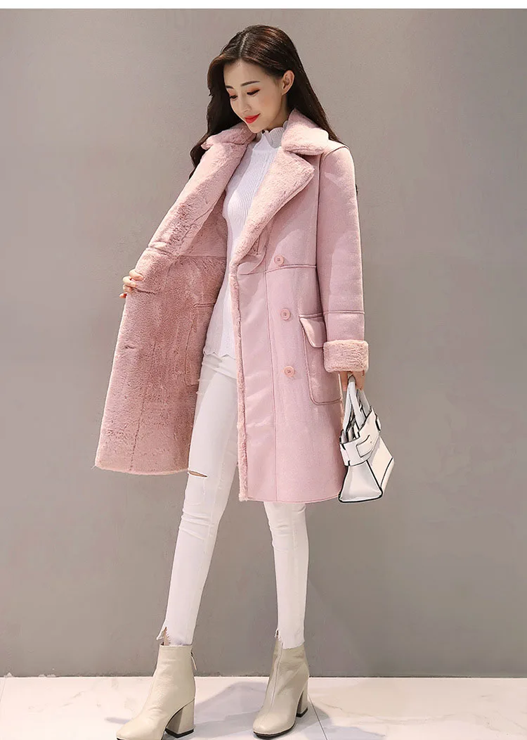 Winter Fashion New High Quality Rabbit Fur Coat Velvet Fur Coat Long Fur Coat Female Loose Thick Warm Mink Fur Teddy Coat