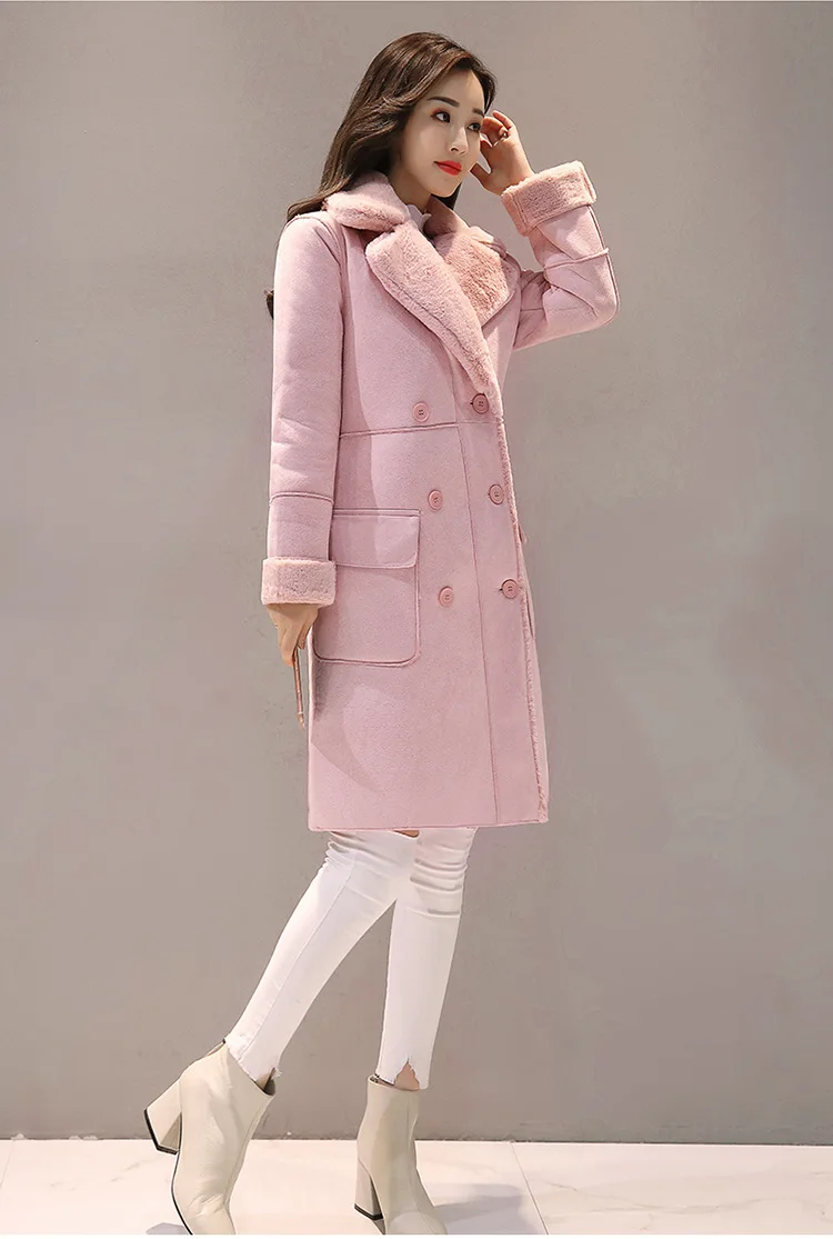 Winter Fashion New High Quality Rabbit Fur Coat Velvet Fur Coat Long Fur Coat Female Loose Thick Warm Mink Fur Teddy Coat