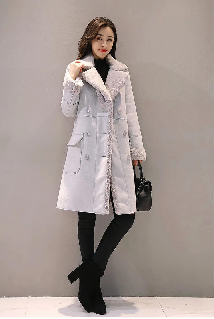 Winter Fashion New High Quality Rabbit Fur Coat Velvet Fur Coat Long Fur Coat Female Loose Thick Warm Mink Fur Teddy Coat