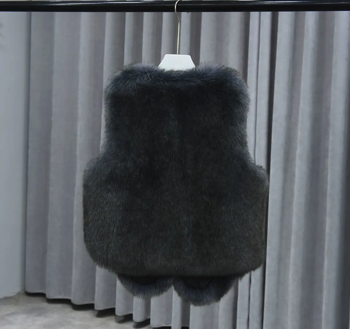 Women Fur Waistcoat Autumn Winter New Imitation Rabbit Hair With Sleeveless Shoulders Outside Horse Folder Inner Wear Vest Women