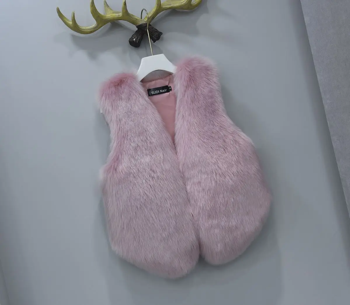 Women Fur Waistcoat Autumn Winter New Imitation Rabbit Hair With Sleeveless Shoulders Outside Horse Folder Inner Wear Vest Women