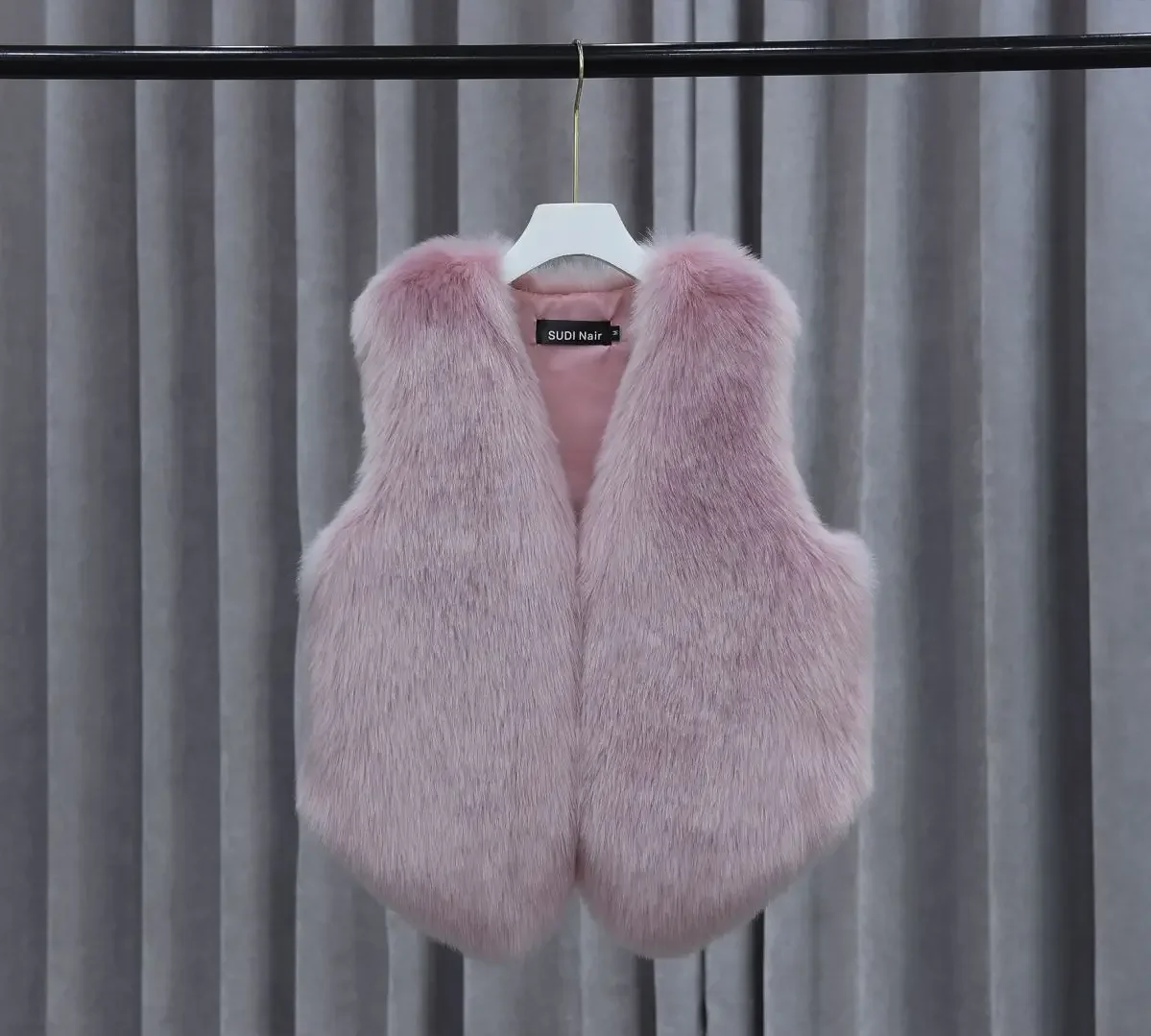 Women Fur Waistcoat Autumn Winter New Imitation Rabbit Hair With Sleeveless Shoulders Outside Horse Folder Inner Wear Vest Women