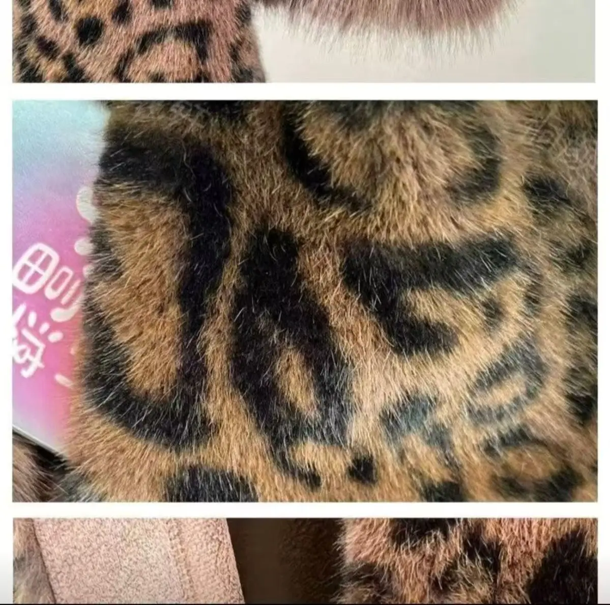 2025 New Women Autumn Winter Leopard Print Temperament Fur Coat Medium-Long High End Fur Collar With Belt Fur Jacket Overcoat