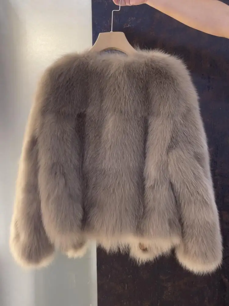 Imitation Fox Fur Grass Coat Short 2025 Autumn/Winter New Women's Korean Version Loose Thicken Fur Small Fragrant Style Top