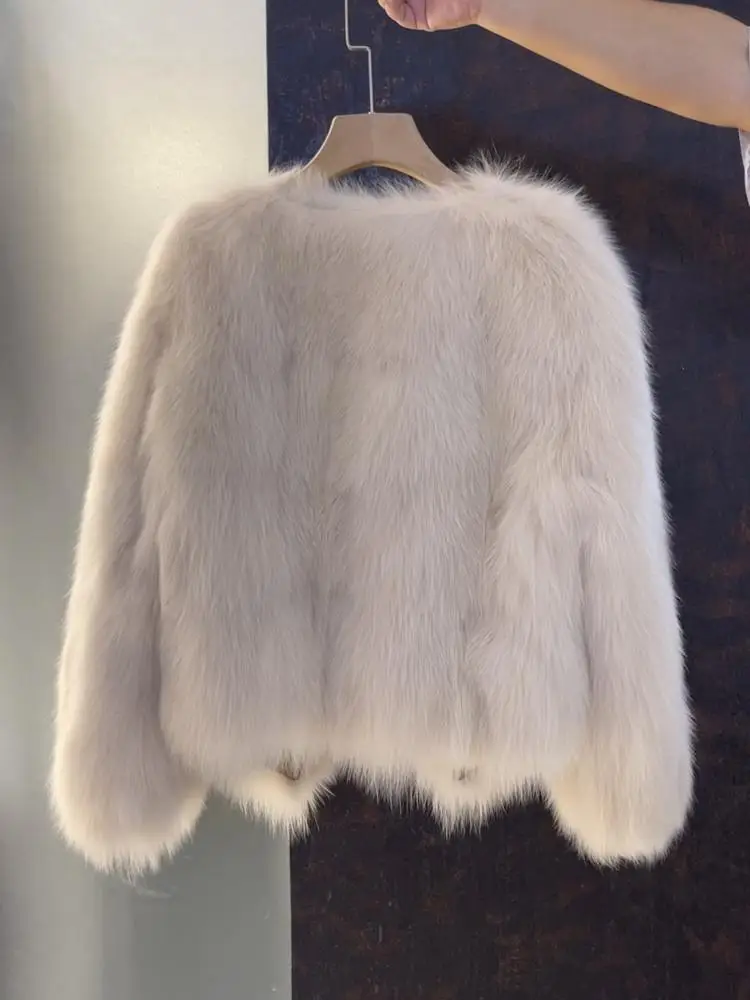 Imitation Fox Fur Grass Coat Short 2025 Autumn/Winter New Women's Korean Version Loose Thicken Fur Small Fragrant Style Top