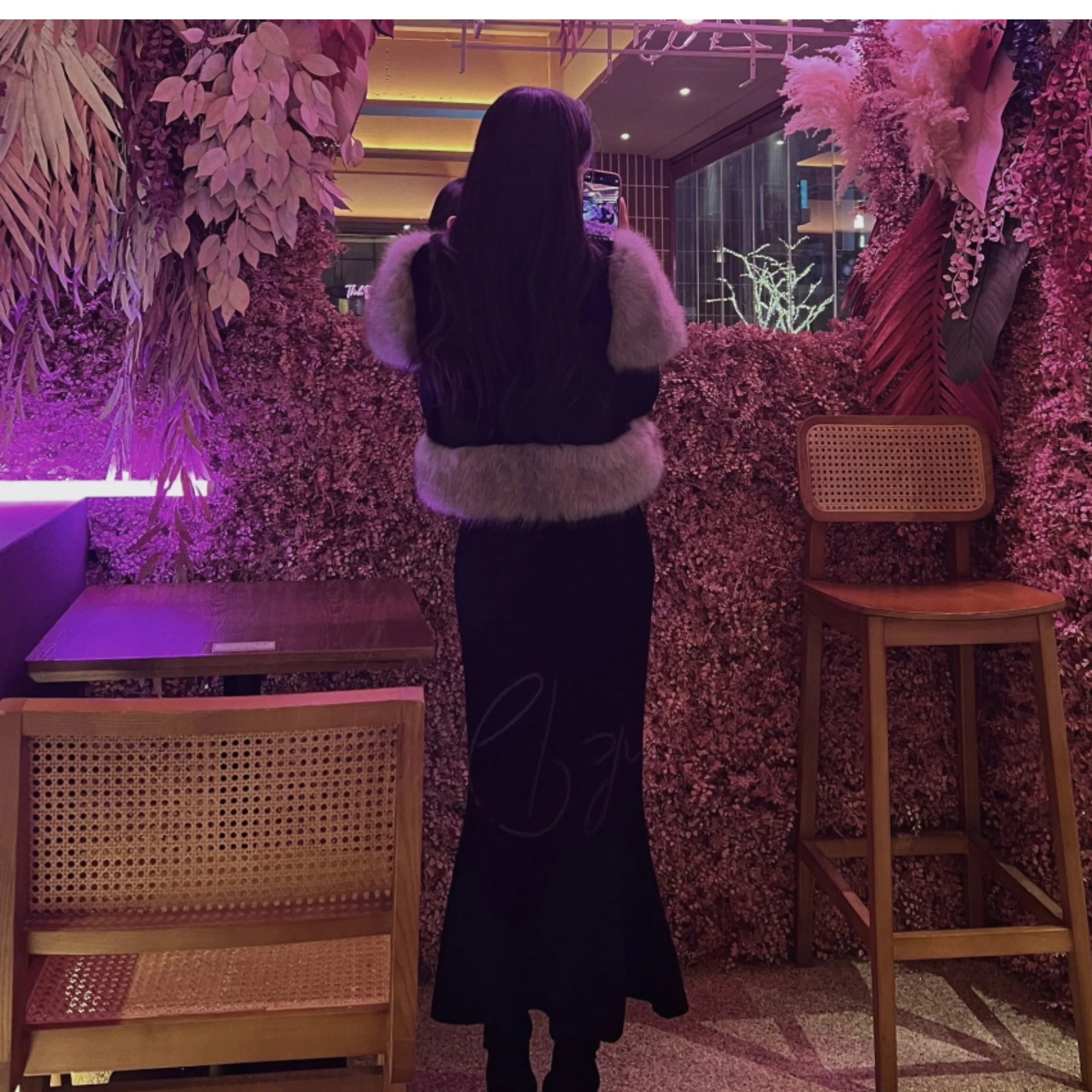 South korea Dongdaemun Autumn and Winter New Retro Sweet Fur Fur Vest Patchwork Heavy Industry Imitation Fox Fur Outerwear Women